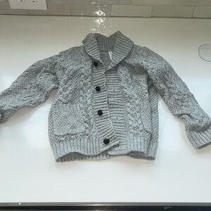 Cozy boys cable knit cardigan